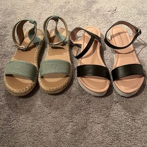 Like new- Aeropostale sandals size 7